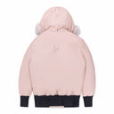 Dusty Rose/Natural Debbie Shearling Bomber Jacket
