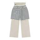 Beige Ahmad Layered Trousers