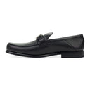 Black Grained Major Loafers