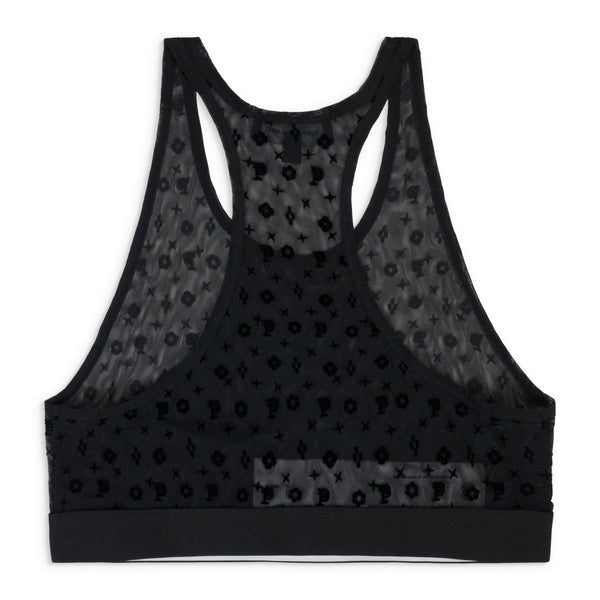 Black Mesh Racer Bralette