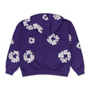 Purple Cotton Wreath Sweatshirt