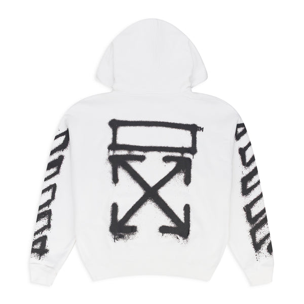 White Spray Arrow Hoodie