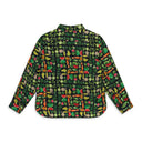 Multicolor Fruit Collage Button-Up