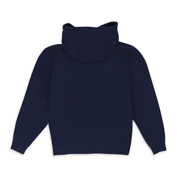Blue Tonal Logo Hoodie