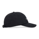Jet Black Washed Script Cap