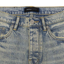 Light Indigo Sunshine Coated Skinny Jeans