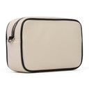 Natural/Black Canvas Embroidery Camera Case