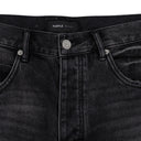 Black Concorde Rip Repair Wide-Leg Jeans