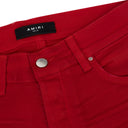 Red MX1 Waxed Skinny Jeans