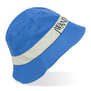 Blue/White Logo Nylon Bucket Hat