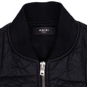 Black Tonal Crinkle Bomber