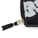Black Cotton Wreath Wallet