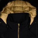 Black/Gold Sainte Flavie Bomber Jacket