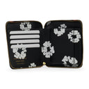 Black Cotton Wreath Wallet