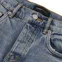 Mid Indigo Super Stack Flare Jeans