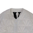 White V Logo Quilted Jacket