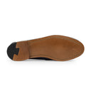 BLUE ELTHAM SMOOTH OILED PULL UP LOAFERS