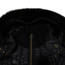 Black DM Quilted Bomber Down Jacket