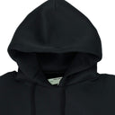 BLACK LONG DRAWSTRING HOODIE