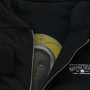 Black Reversible Zip Hoodie