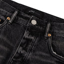 Black Vintage Dirty Staright Slim Jeans