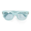 Pearl/Blue Classic Logo Sunglasses