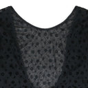 Black Mesh High Cut Bodysuit