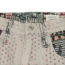 Beige Naranja Double Cloth Denim Pants