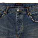 Blue Skinny Cracked Bronze Jeans