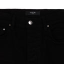 Black Crystal Core Logo Jeans