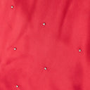 Red Silk Studded Slip Dress
