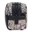 Black Hibiscus Jacquard Beauty Case