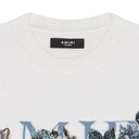 White Floral Amiri Logo T-shirt