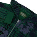 Green Plaid Wreath Zip Hoodie