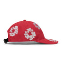 Red Cotton Wreath Fitted Cap
