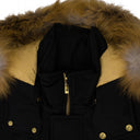 Black / Gold Stag Lake Parka Jacket