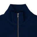 Navy Quarter Zip Knit Sweater
