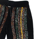 Black Braided Bandana Shorts