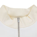 White Panelled Henley T-shirt
