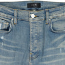 Blue Broken Flare Skinny Jeans