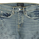 Blue Embossed P001 Denim