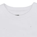 White Rhinestone Silk T-Shirt