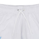 White MA Bar Logo Swim Trunks