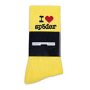 Yellow I Heart Sp5der Socks