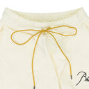 White Script Logo Terry Sweatpants