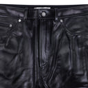 Black Leather Cut Pants