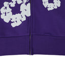 Purple Cotton Wreath Sweatshirt