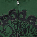 Green OG Web Studded Zip Hoodie