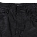 Black High Shine Cargo Shorts