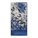 Blue Cotton Wreath Silk Bandana